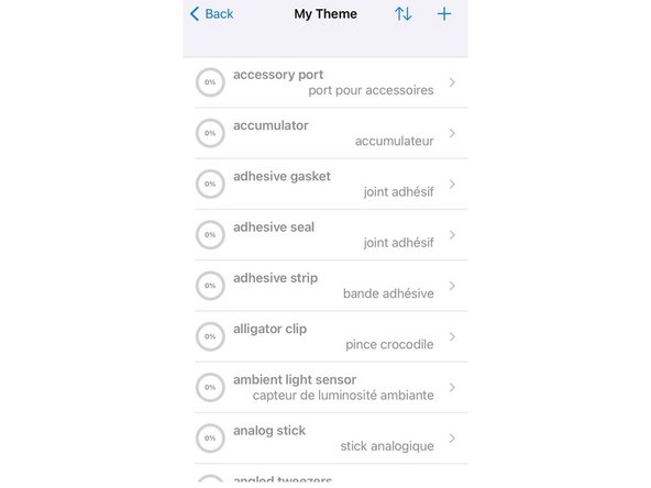 Importing the iFixit Technical Glossary into "WordTheme" (iOS): step 5, image 3 of 3