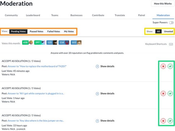 How to Navigate Answers, Moderation: step 5, image 2 of 2