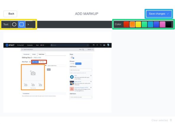How to Create a Guide, Add Image Markup: step 8, image 2 of 3