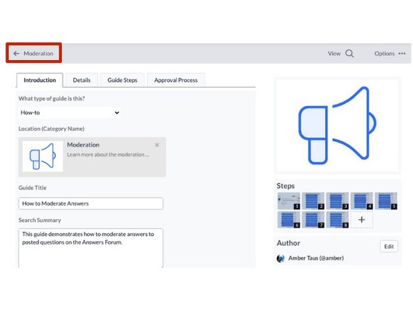 How to Create a Guide List: step 3, image 1 of 2