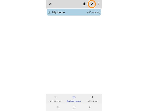 Importing the iFixit Technical Glossary into "WordTheme" (Android), Renaming your dictionary: step 5, image 2 of 3