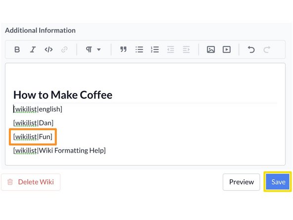 How to Create a Wikilist: step 3, image 2 of 2