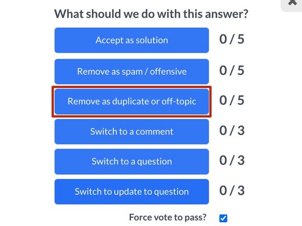 How to Moderate Answers, Remove as Not an Answer: step 4, image 1 of 1
