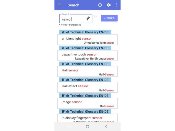 Importing the iFixit Technical Glossary into "WordTheme" (Android): step 6, image 3 of 3