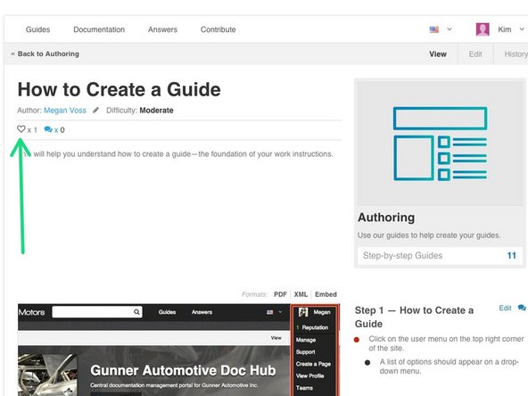How to Favorite a Guide: step 2, image 1 of 1