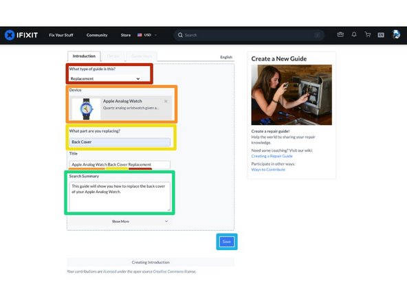 How to Create a Guide, Add Introduction Content: step 4, image 2 of 2