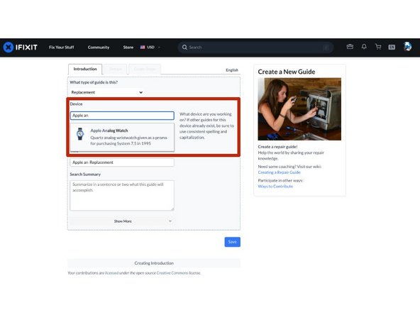 How to Create a Guide, Add Introduction Content: step 4, image 1 of 2