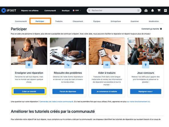 How to Create a Guide, Open the User Menu: step 1, image 2 of 3