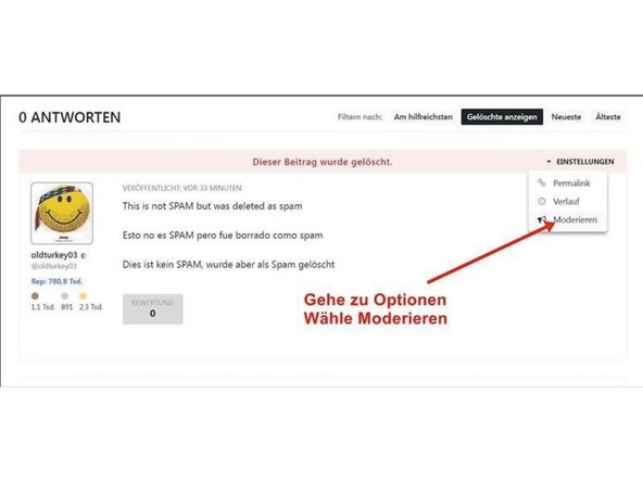 How to correct erroneous spam decisions: step 4, image 3 of 3