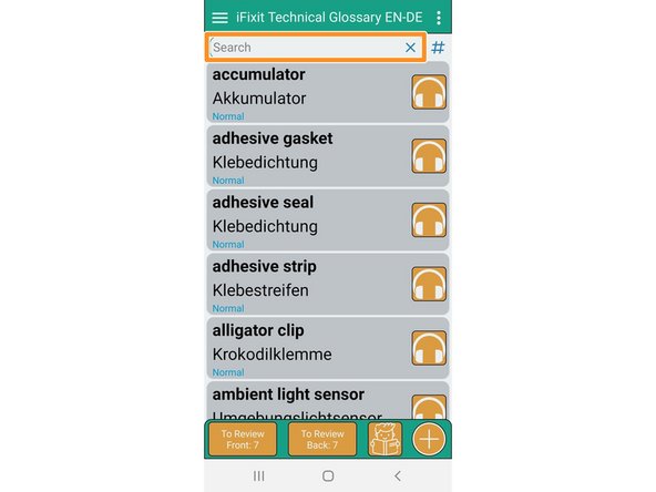 Importing the iFixit Technical Glossary into "Own Dictionary with Gifs", Searching for words: step 4, image 2 of 3