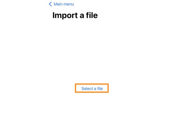 Importing the iFixit Technical Glossary into "WordTheme" (iOS), Importing the glossary file: step 2, image 2 of 2