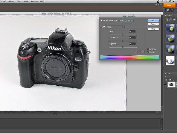 How to Post-Process Pictures, Hue/Saturation: step 5, image 1 of 3