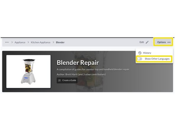 How to View iFixit in Multiple Languages: step 4, image 2 of 2