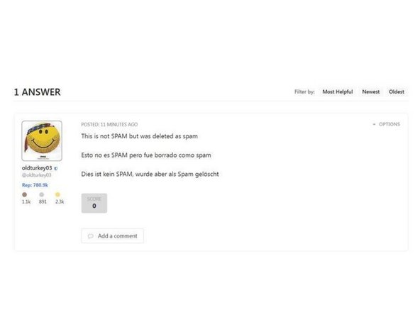 How to correct erroneous spam decisions: step 6, image 1 of 1