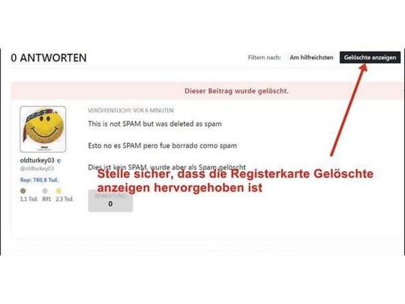 How to correct erroneous spam decisions: step 3, image 3 of 3