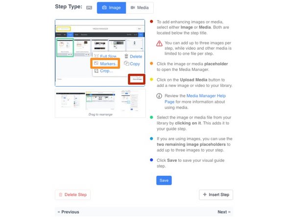 How to Create a Guide, Add Image Markup: step 9, image 1 of 3