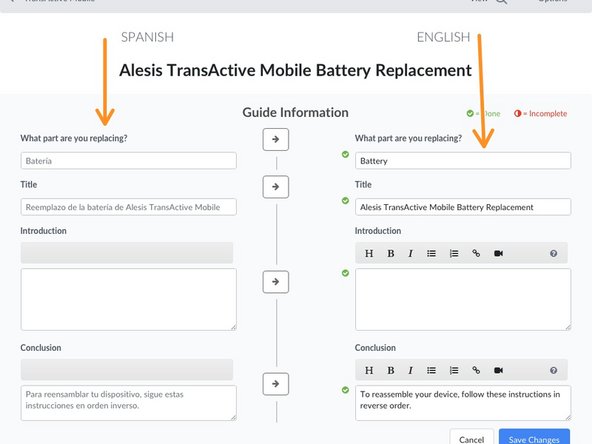 How to Manually Translate Guides: step 4, image 1 of 1