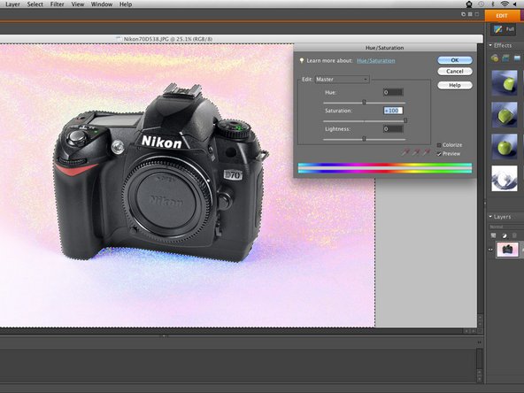 How to Post-Process Pictures, Hue/Saturation: step 5, image 2 of 3