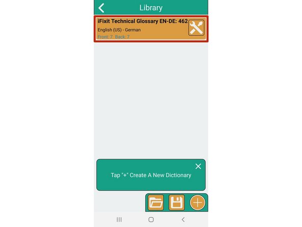 Importing the iFixit Technical Glossary into "Own Dictionary with Gifs", Searching for words: step 4, image 1 of 3