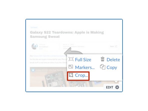 How to Edit an Image, Cropping an Image: step 5, image 1 of 2