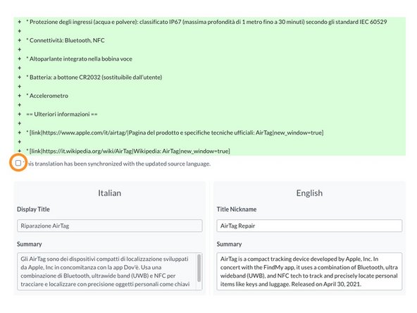 How to Manually Translate Wikis, Update a wiki translation: step 5, image 3 of 3