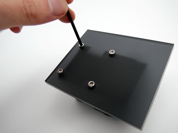 Fasten the x4 M3 x 8mm screws.