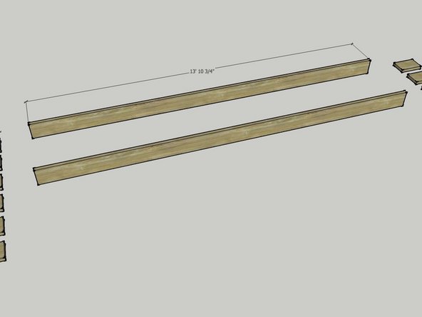 Start with 4, 14' 2x8s.