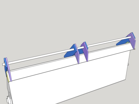 Carefully take out the shaft and remove the cylinder, P11 supports, and the 2 on the Cylinder. Place the shaft back in with the other parts still loose as they were before.