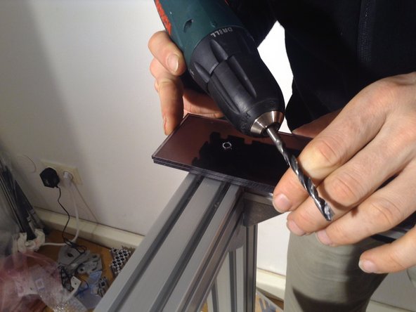 Match drill through the second piece of glazing.