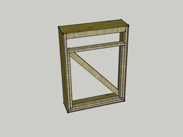 Add the other side piece and the top plywood piece. Use 1 1/2" screws spaced about every 12" like you did on the other side.