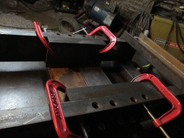 Note: You not welding them because when you stretch the frame, it may "move" their location.