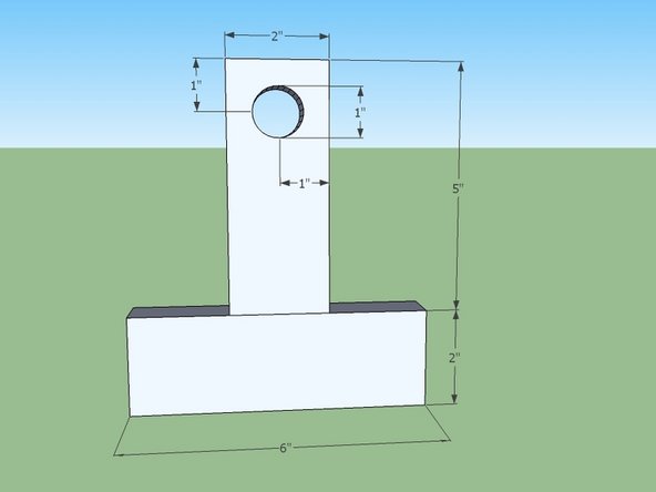Drill or punch the hole in the flatbar.