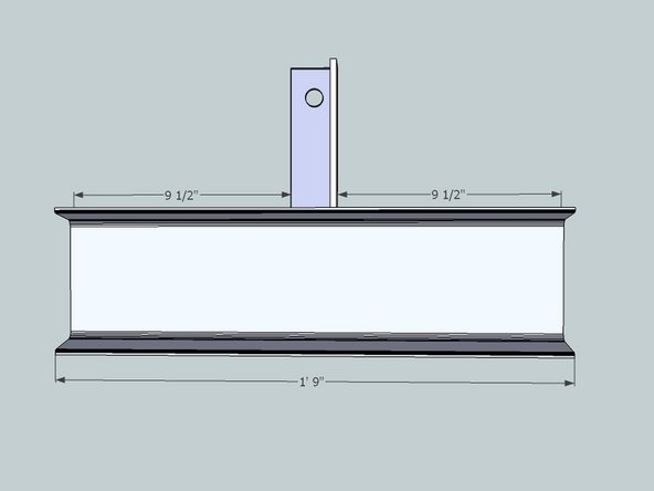 Weld the angle centered on the U-channel