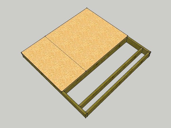 Attach the 4' wide sheet(s) first. Use one 1 1/2" screw every 12" one the edge and every 16" in the field. You do not need to pre-drill holes for these.