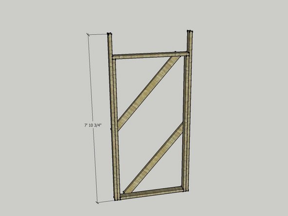 Attach your long 2x4s to each side of the frame that you have made.