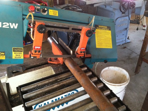 Cut 3" shaft with bandsaw
