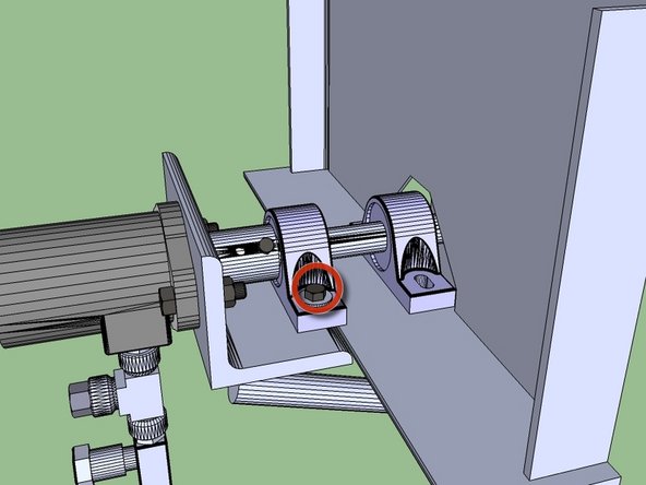 Couple it to the motor, tightening down the set screw.