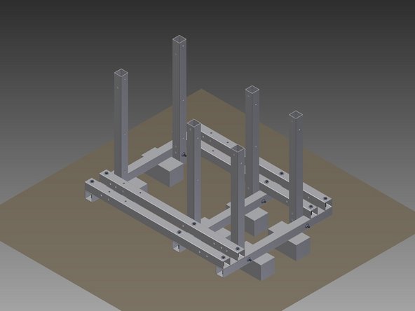 Mount Vertical Frame pieces to Lower Frame inner corners.