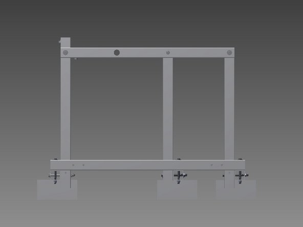 Mount Upper Crossbrace Frame pieces.