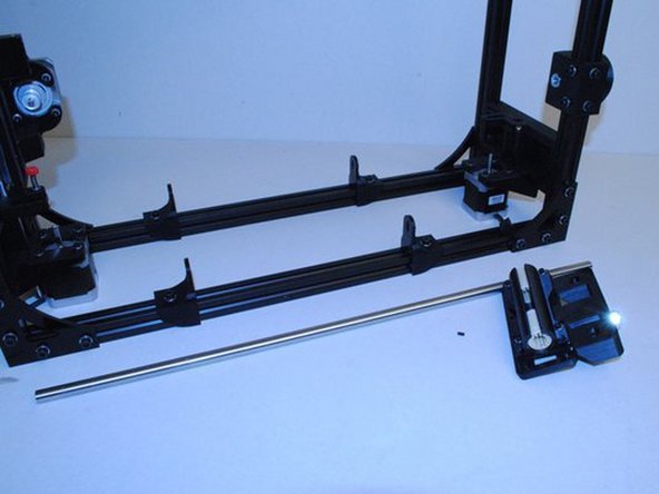 INSTALL SMOOTH ROD AND X END IDLER