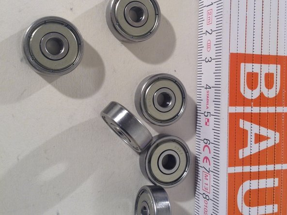 [6] ball bearings, 5x19x6