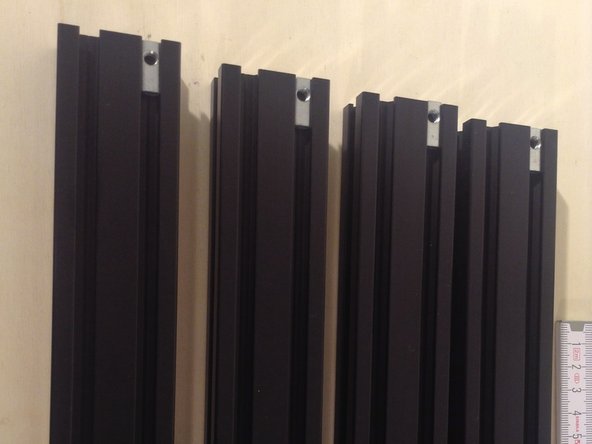 Insert spring nuts on the ends of long members