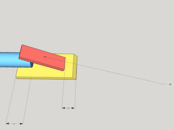 Weld P20 to make 1/2" of P19 (cutting knife) exposed at the cutting edge