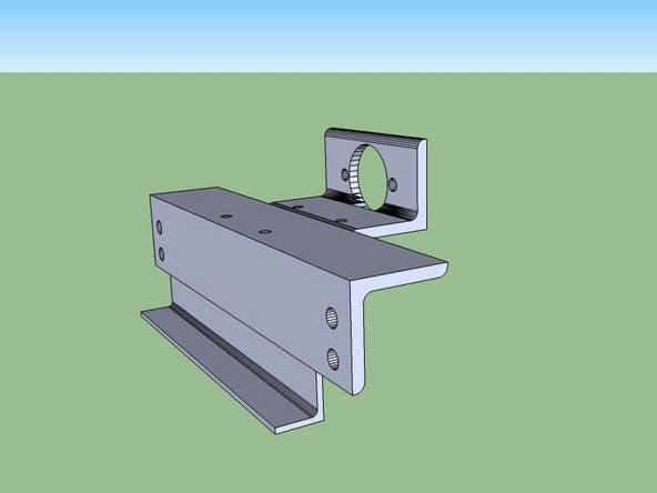 Weld the two 4x4 angle pieces together as pictured, ensuring they are perfectly flush and square.