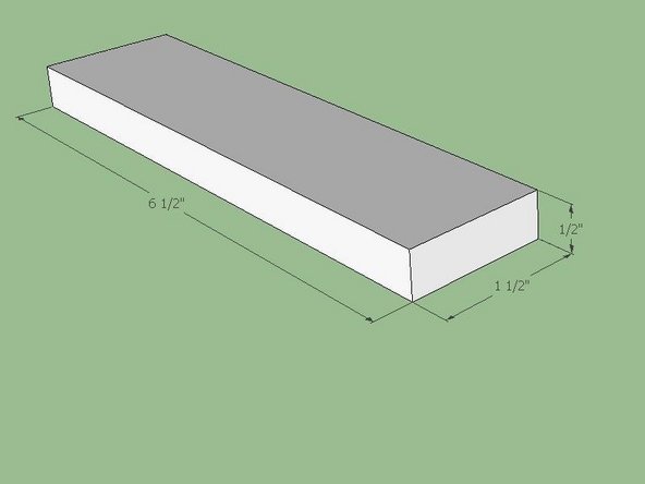 Cut out the "Quick Attachment Bar" according to the dimensions shown.