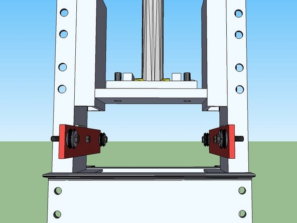 Install the Roller guides as shown in the illustration. One side should have a 1/2" spacer, and the other should have a 3/8" spacer plate.