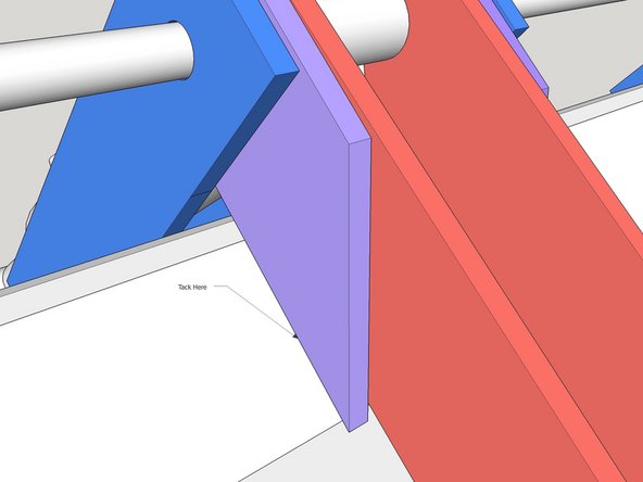 Be careful in this stage not to weld any of the other parts as they need to be removed. only Tack (dont finish weld yet) the outer seams of the 2x P31 hinges onto the QA lip.