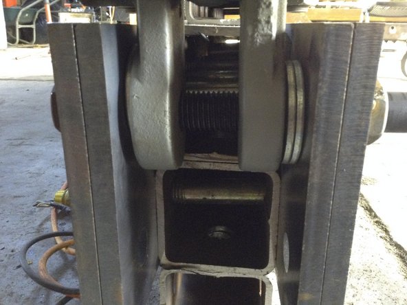 1 10" x 1" hardened bolt