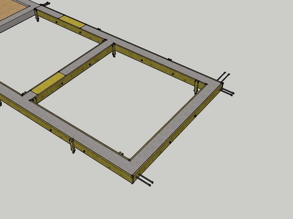 The image shows what you will have created once the concrete is poured into the forms.