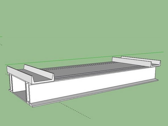 Clamp one horizontal member at each end of the jig.